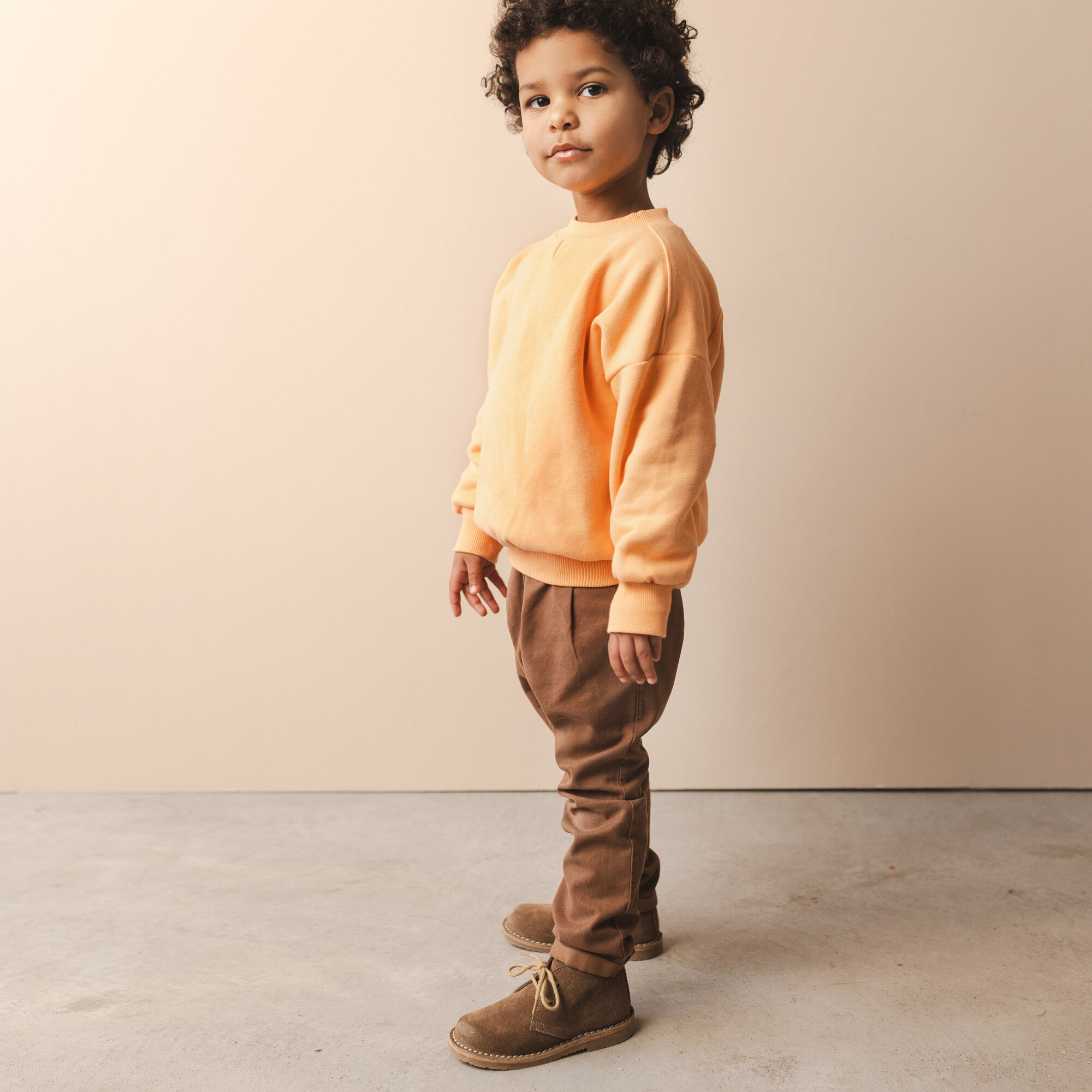 Twill fold-over chino - Pants - Sustainable kids clothing