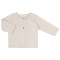 Raw-edged baby cardigan