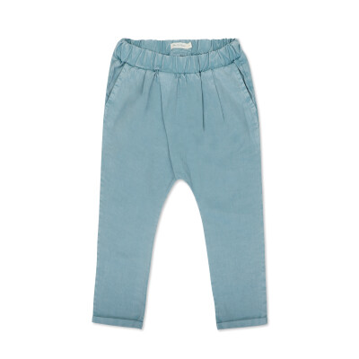 Twill fold-over chino