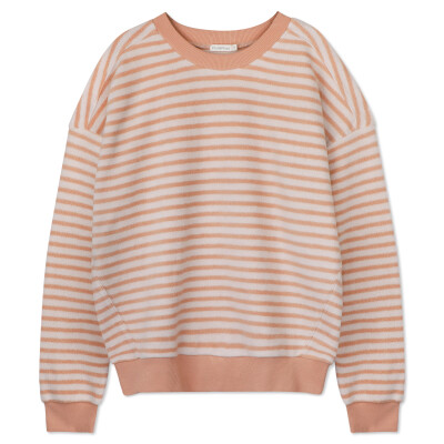 Women's teddy sweater stripes