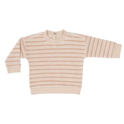 Teddy baby sweater stripes