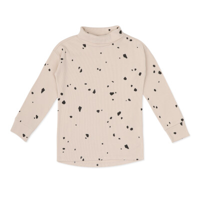 Rib turtleneck top l/s fragments