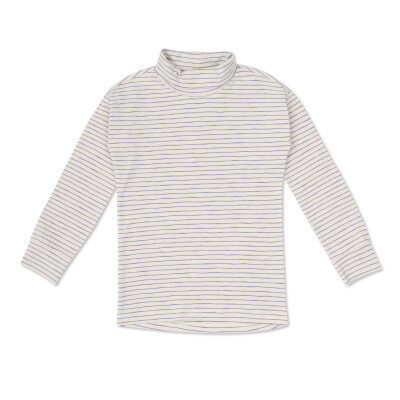 Turtleneck top l/s stripes