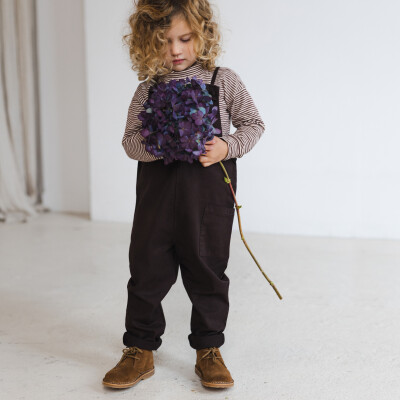 Turtleneck top l/s stripes