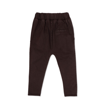 Twill fold-over chino