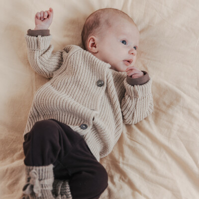 Cashmere-blend baby cardigan