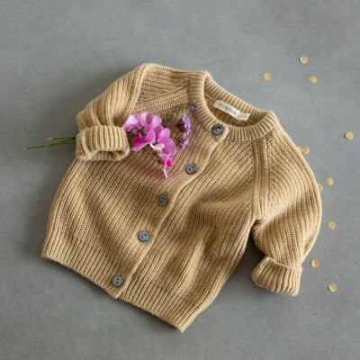 Cashmere-blend baby cardigan
