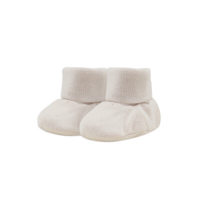 Baby booties pointelle