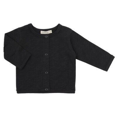 Raw-edged baby cardigan