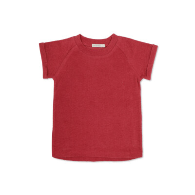 Frotté raglan top slub