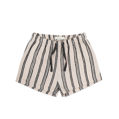 Beach shorts textured stripes