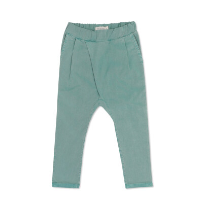 Twill fold-over chino