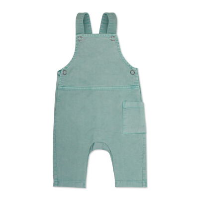 Twill baby dungarees