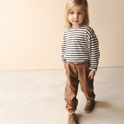 Oversized tee l/s stripes