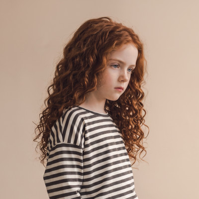 Oversized tee l/s stripes