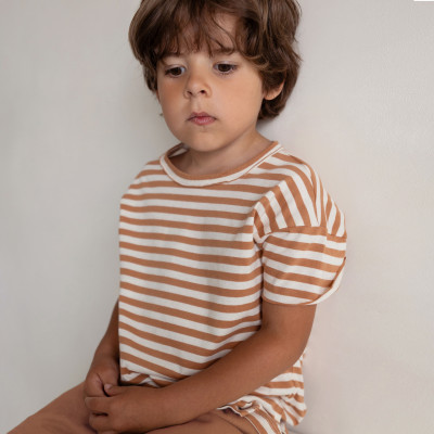 Oversized tee s/s stripes