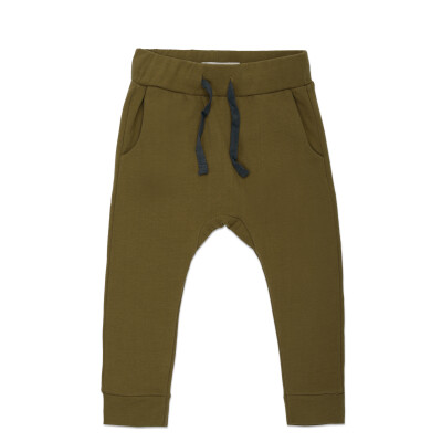 Drop-crotch sweat pants