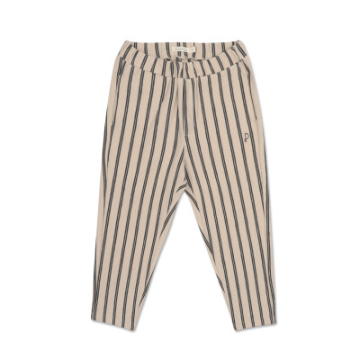 Loose pants slub stripes