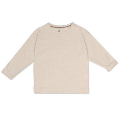 Oversized tee l/s linen-blend