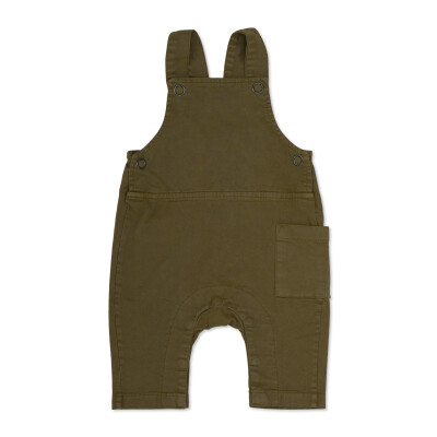 Twill baby dungarees