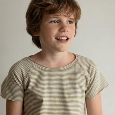 Raglan tee s/s stripes