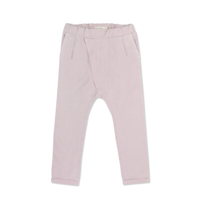 Twill fold-over chino