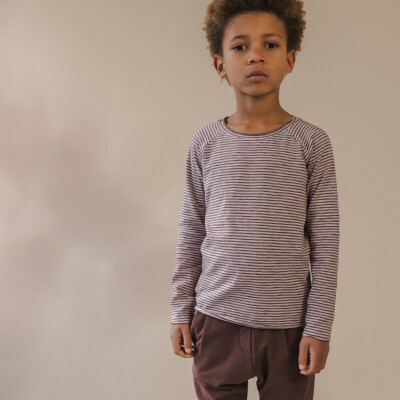 Raglan tee l/s stripes