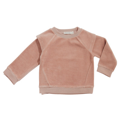 Velvet baby sweater
