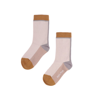 Colour-blocking socks