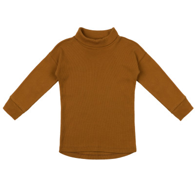 Rib turtleneck tee l/s