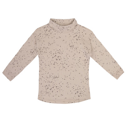 Rib turtleneck tee l/s AOP