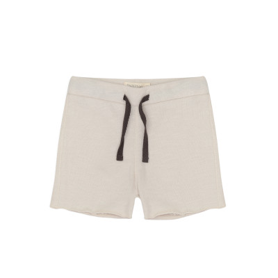 Raw-edged sweat shorts