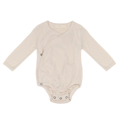Cross-over body l/s pointelle