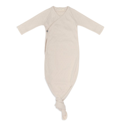 Knotted baby gown pointelle