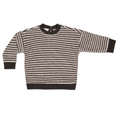 Baby sweater loopy stripes