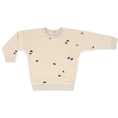 Frotté baby sweater scoops